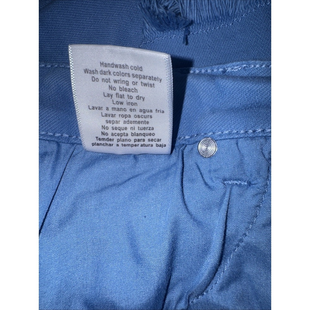 Judy Blue Shorts Women's Size Medium Sky Blue Raw Hem Mid Rise BOHO Festival - Picture 13 of 16